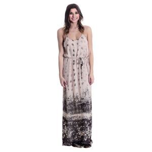 Brand new Chaser Silk Drawstring Slit Skirt Maxi Dress L